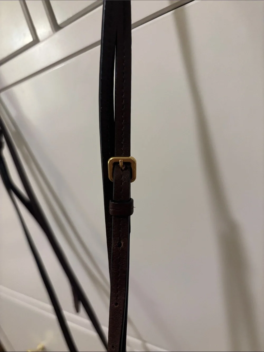 Miu Miu Napa Leather Mini Bag in Dark Brown - Picture 10 of 11